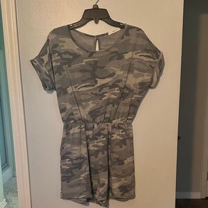 Entro Gray Camo Jumpsuit